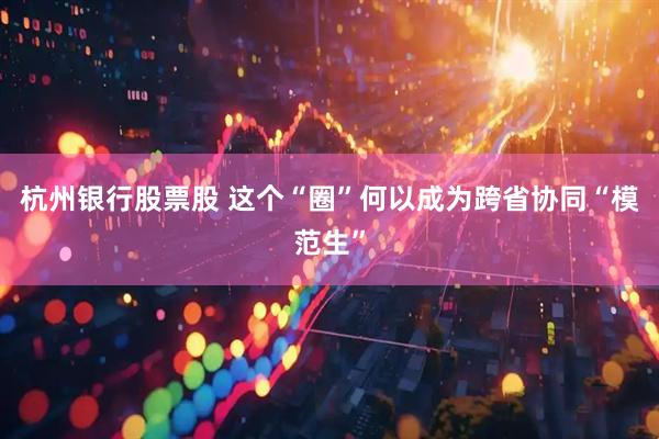 杭州银行股票股 这个“圈”何以成为跨省协同“模范生”