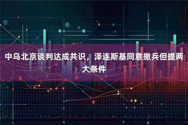 中乌北京谈判达成共识，泽连斯基同意撤兵但提两大条件