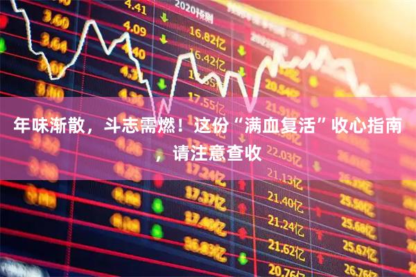 年味渐散，斗志需燃！这份“满血复活”收心指南，请注意查收