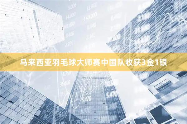 马来西亚羽毛球大师赛中国队收获3金1银